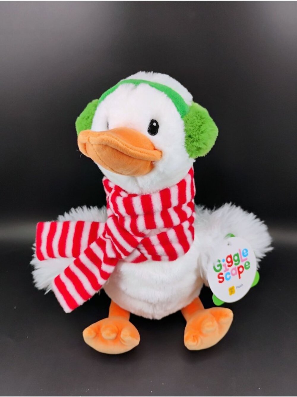 Giggle Scape Holiday Duck Plush Stuffed Toy Ages 1+ Soft & Cute